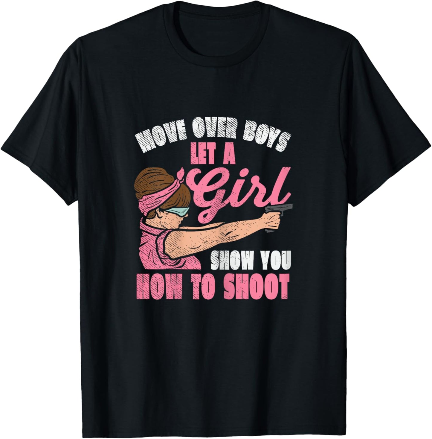 ompetetive Shooting, Long Range Shooting, Skeet Girl T-Shirt - T-Shirt | Black