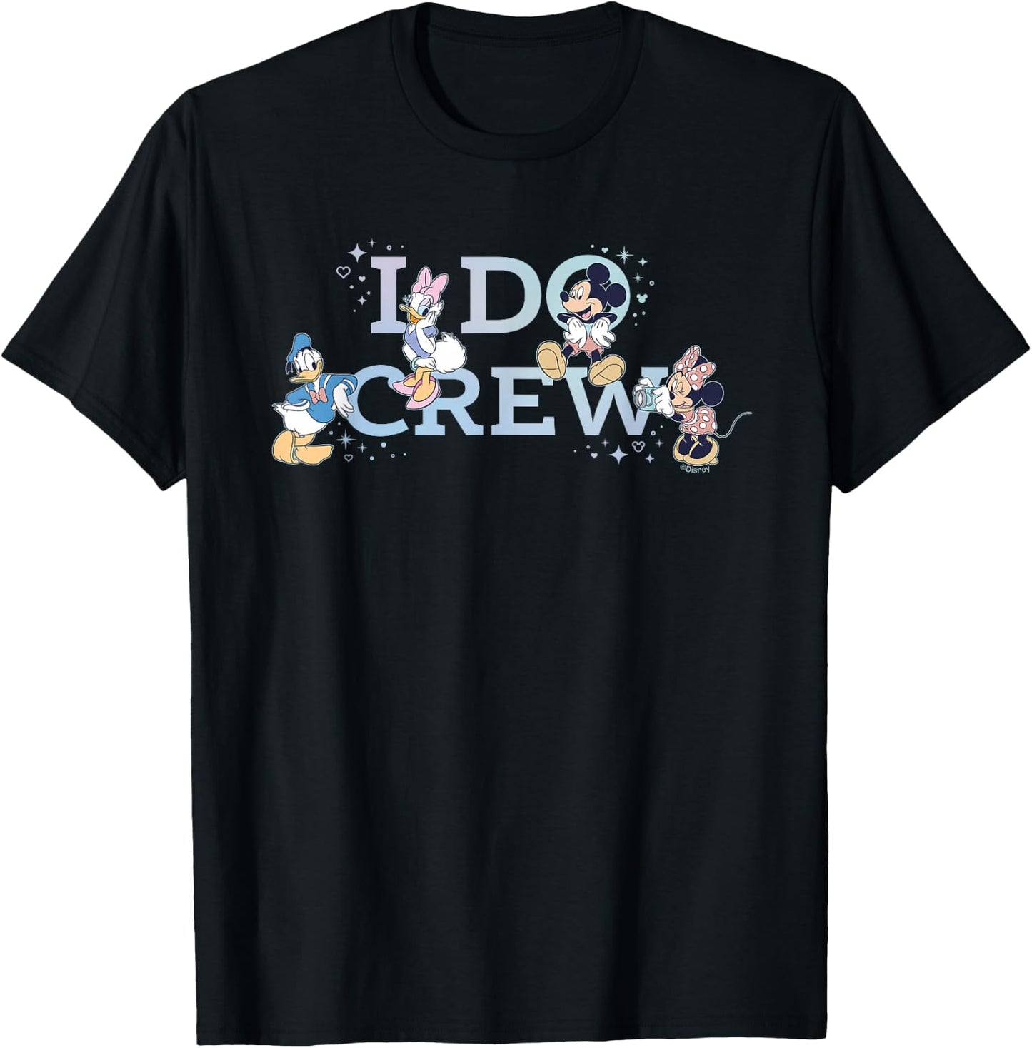 Disney “I Do Crew” Wedding Bridal Shower Bachelorette Party T-Shirt - T-Shirt | Black