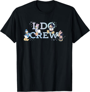 Disney “I Do Crew” Wedding Bridal Shower Bachelorette Party T-Shirt - T-Shirt | Black