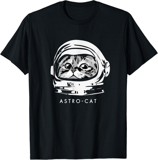 Cat Astronaut Space Costume ASTRO-CAT Women Kids T-Shirt - T-Shirt | Black