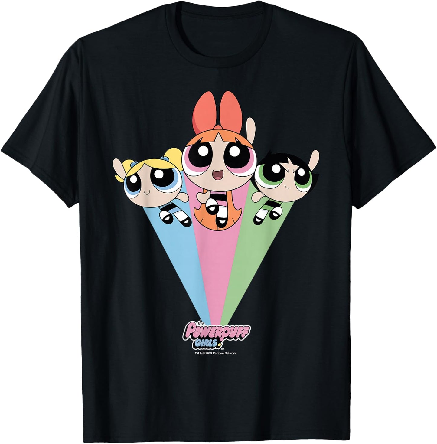 CN The Powerpuff Girls Group Shot Small T-Shirt - T-Shirt | Black