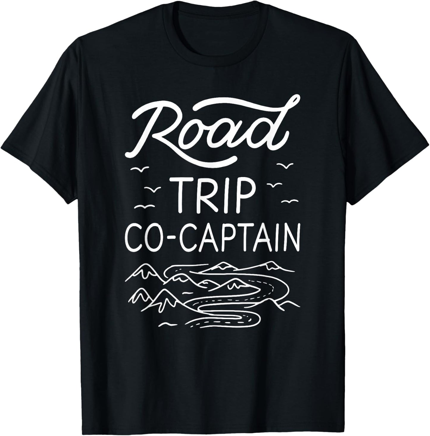 RV Co-Pilot Fun Camper Matching Family Road Trip Co-Captain T-Shirt - T-Shirt | Black