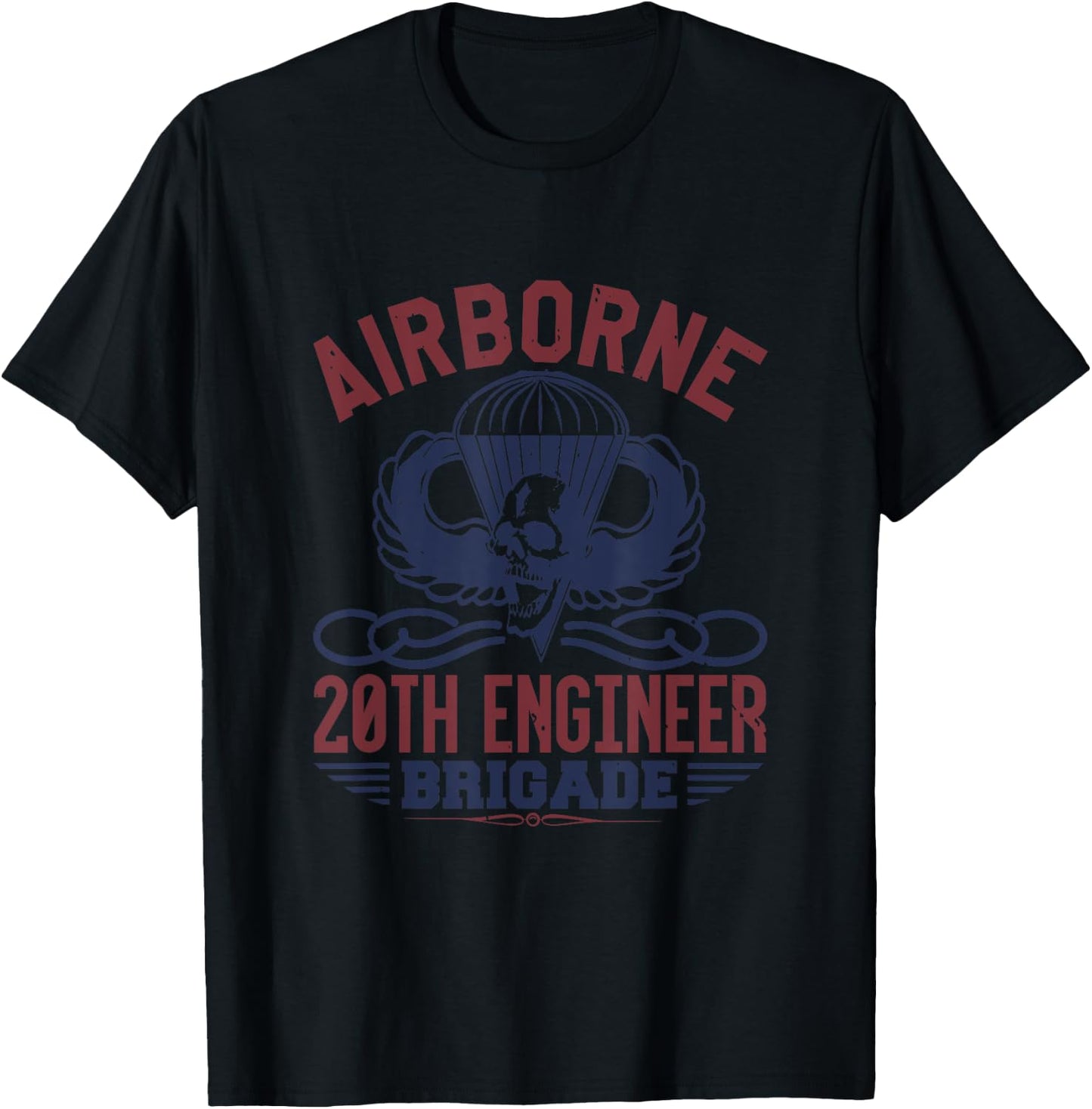 Airborne 20th Engineer Brigade T-Shirt - T-Shirt | Black