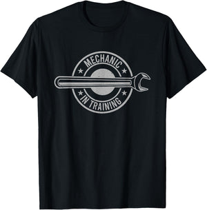 Mechanic Outfit Handyman Kids Mechanic Work T-Shirt - T-Shirt | Black