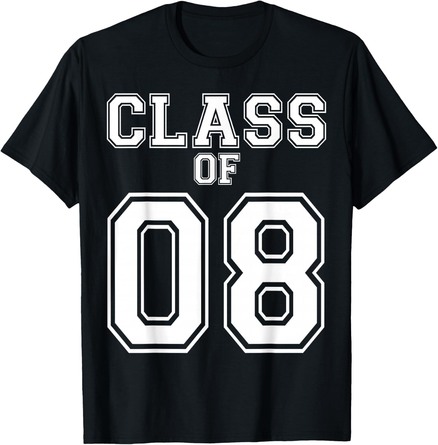 Class Of 2008 Custom Graduation Senior Personalized Grads T-Shirt - T-Shirt | Black