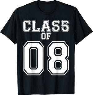 Class Of 2008 Custom Graduation Senior Personalized Grads T-Shirt - T-Shirt | Black