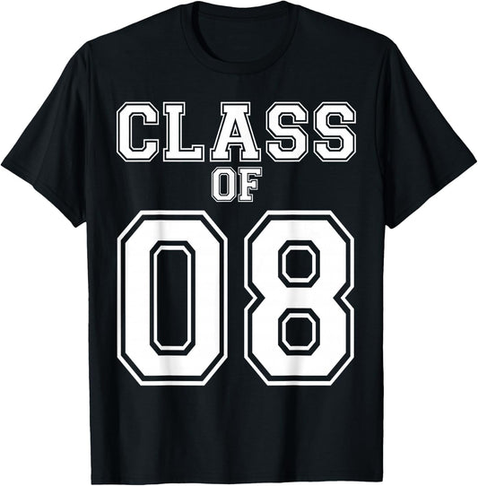Class Of 2008 Custom Graduation Senior Personalized Grads T-Shirt - T-Shirt | Black