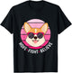 Hope Fight Believe Breast Cancer Survivor Pink Dog Corgi T-Shirt - T-Shirt | Black