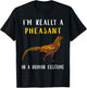 Pheasant Hunting Human Costume Pheasant Lover Plucking T-Shirt - T-Shirt | Black