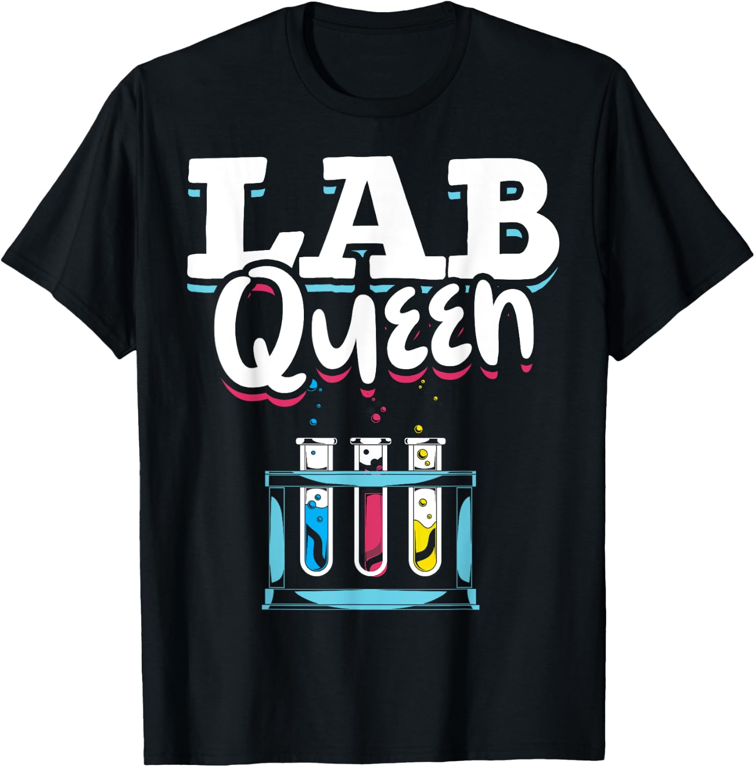 Queen Lab Technician Women Medical Laboratory Scientist T-Shirt - T-Shirt | Black