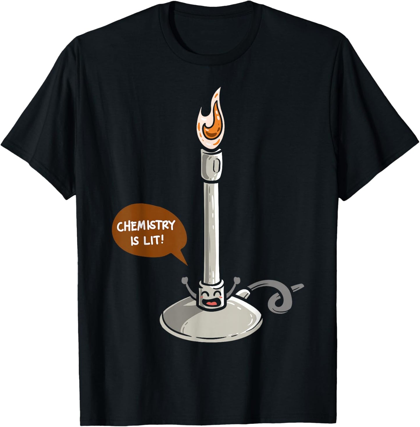 Chemistry Burner Science Lover Biology Chemistry Teacher T-Shirt - T-Shirt | Black
