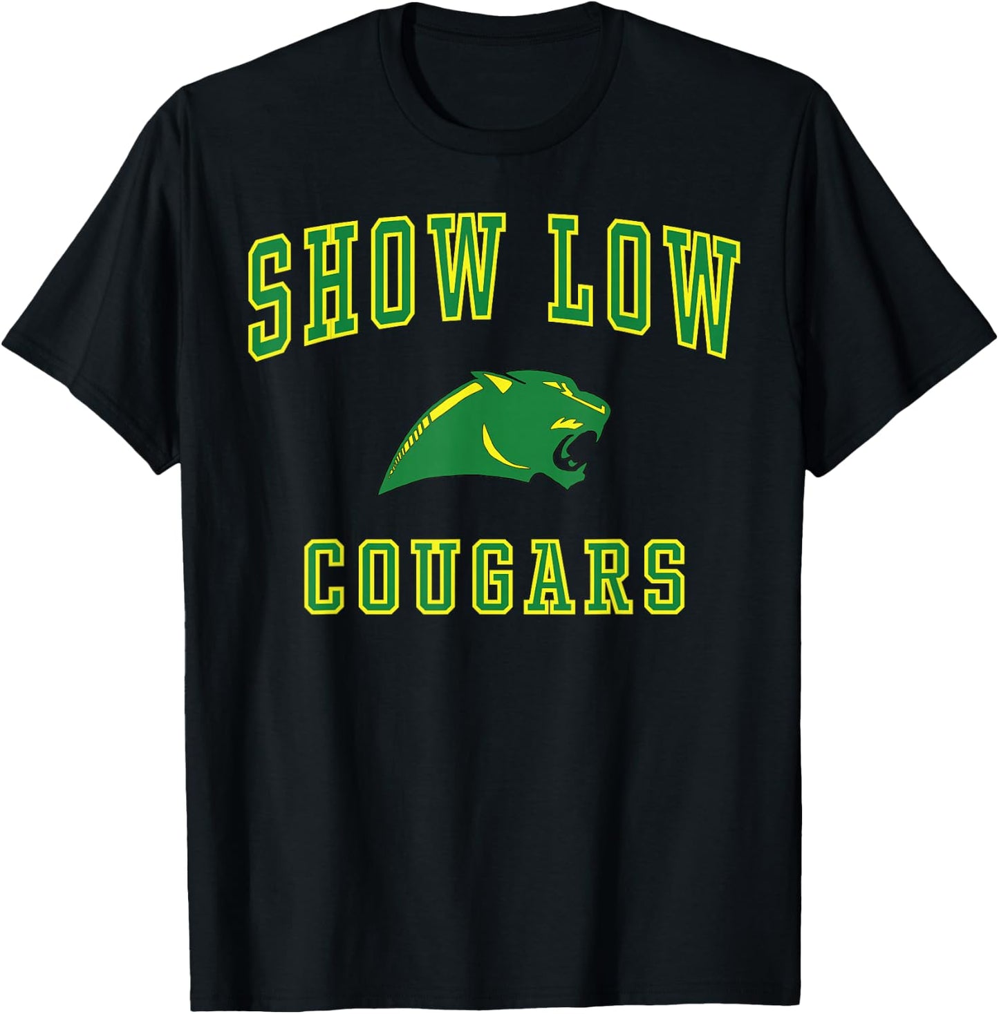 Show Low High School Cougars C1 T-Shirt - T-Shirt | Black