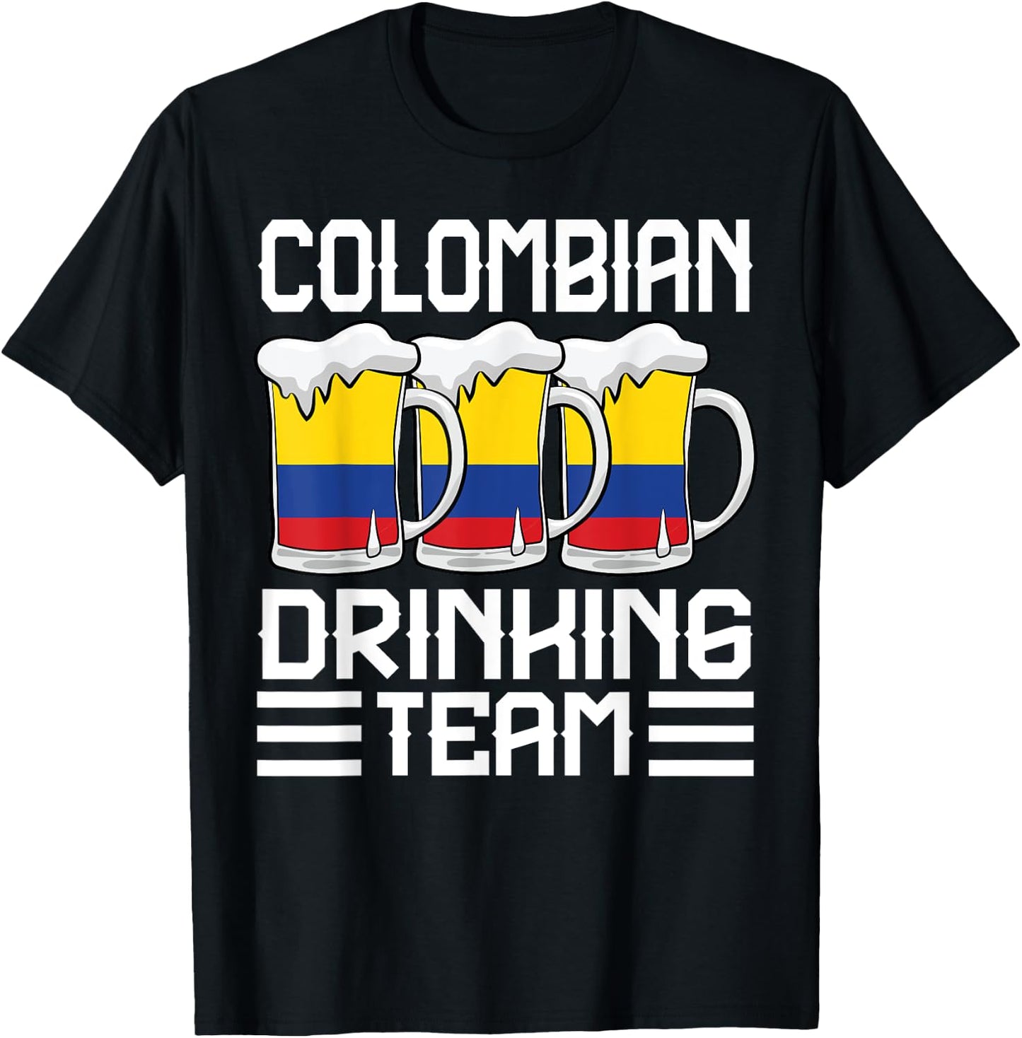 Colombian Drinking Team Colombia T-Shirt - T-Shirt | Black