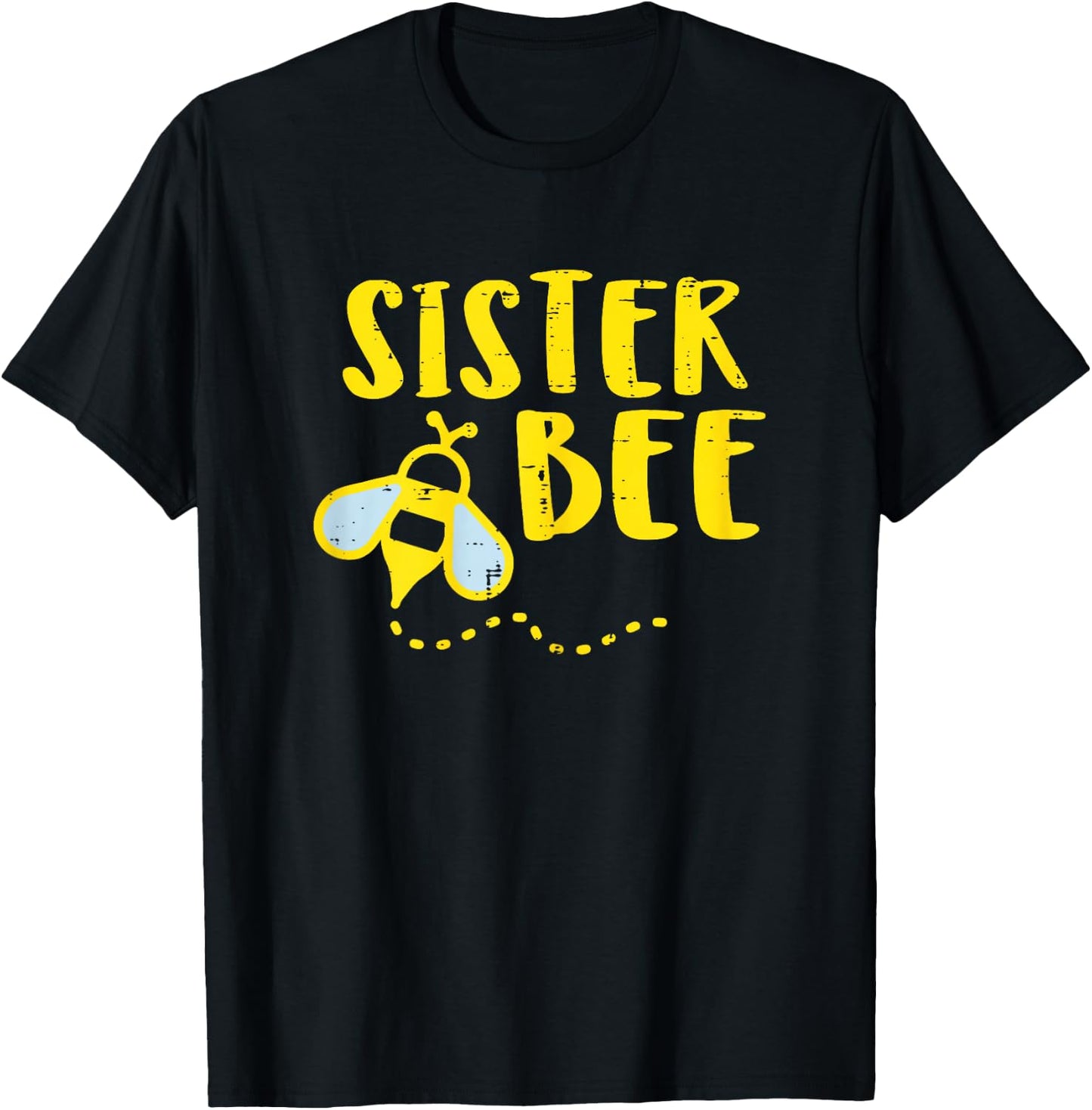 Sister Bee Cute Family Matching Sis Girls Women Kids Toddler T-Shirt - T-Shirt | Black