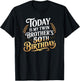 Today Is My Twin Brother's 50th Birthday Party 50 Years Old T-Shirt - T-Shirt | Black