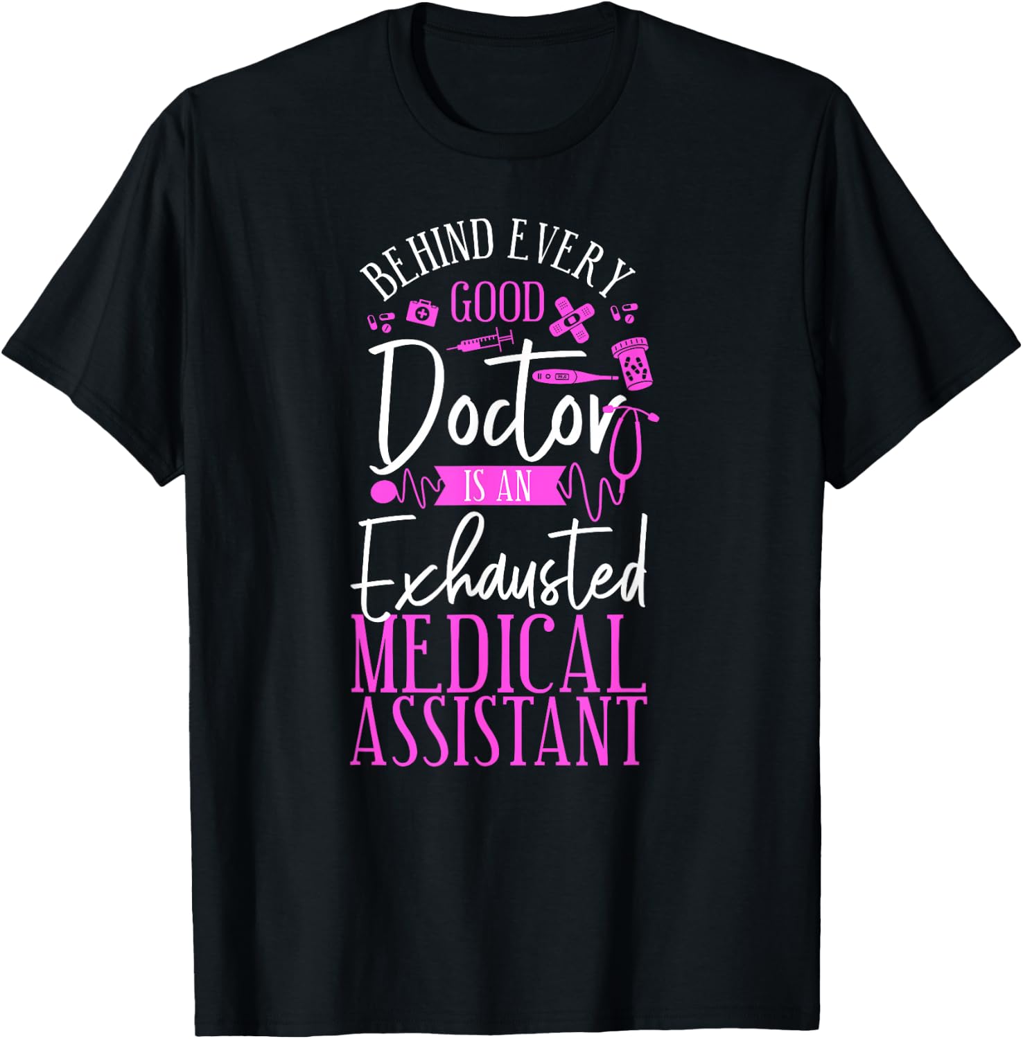 Certified Medical Assistant Doctor CMA T-Shirt - T-Shirt | Black