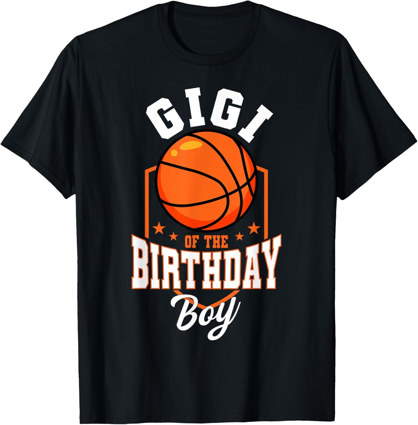 Gigi Of The Birthday Boy Basketball Theme Bday Party T-Shirt - T-Shirt | Black