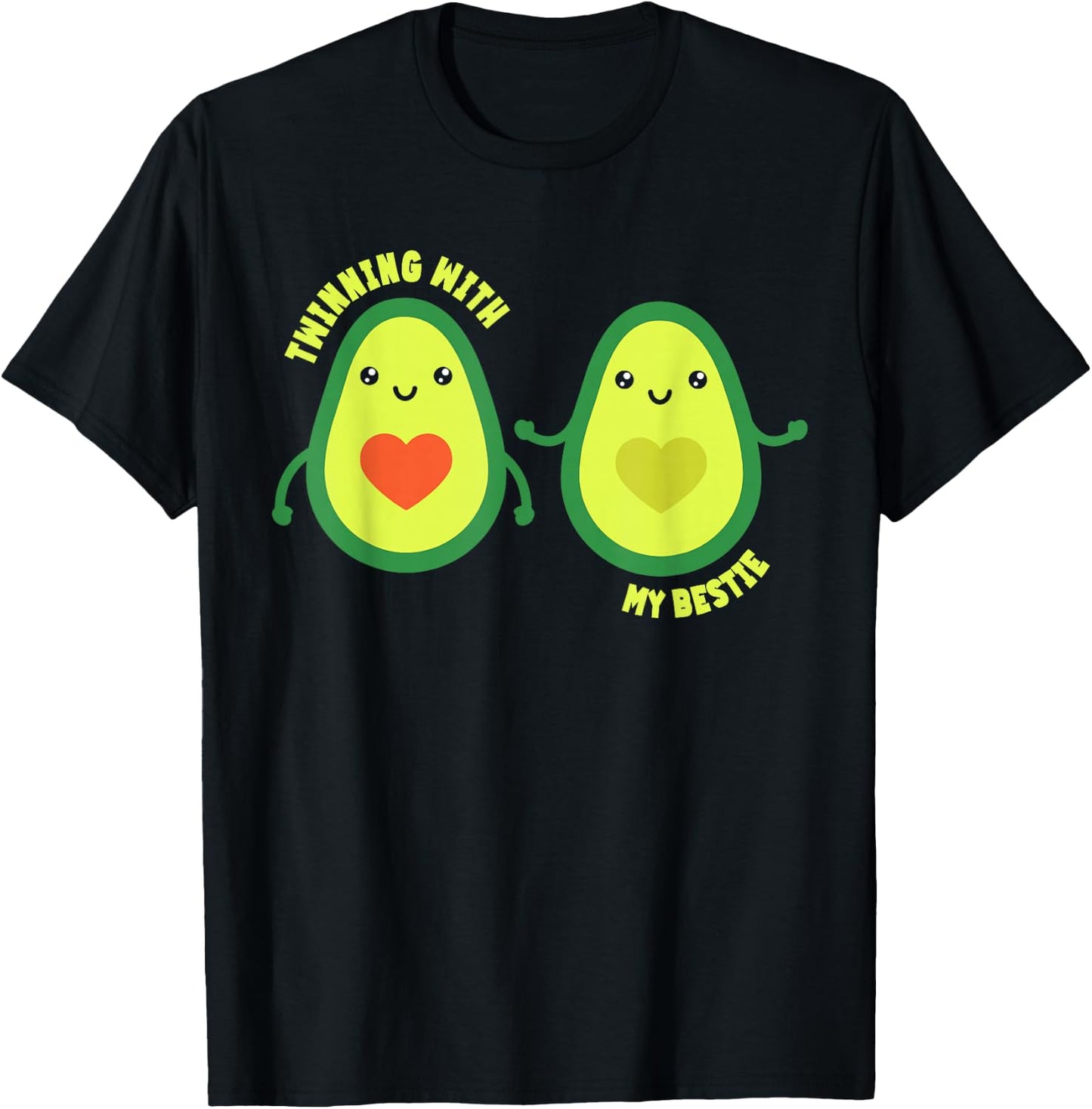 Twinning With My Bestie Friends Matching Friendship T-Shirt - T-Shirt | Black