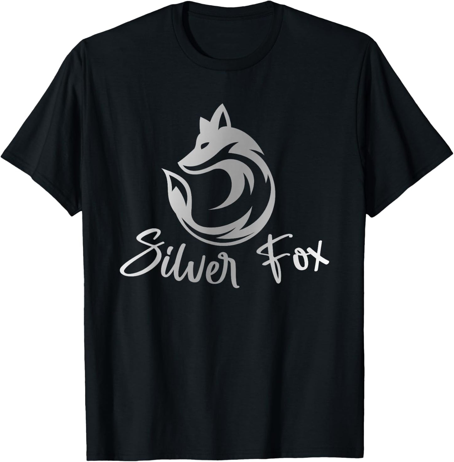 Silver Gray Hair Gifts Salt Pepper Grey Headedness Fox T-Shirt - T-Shirt | Black