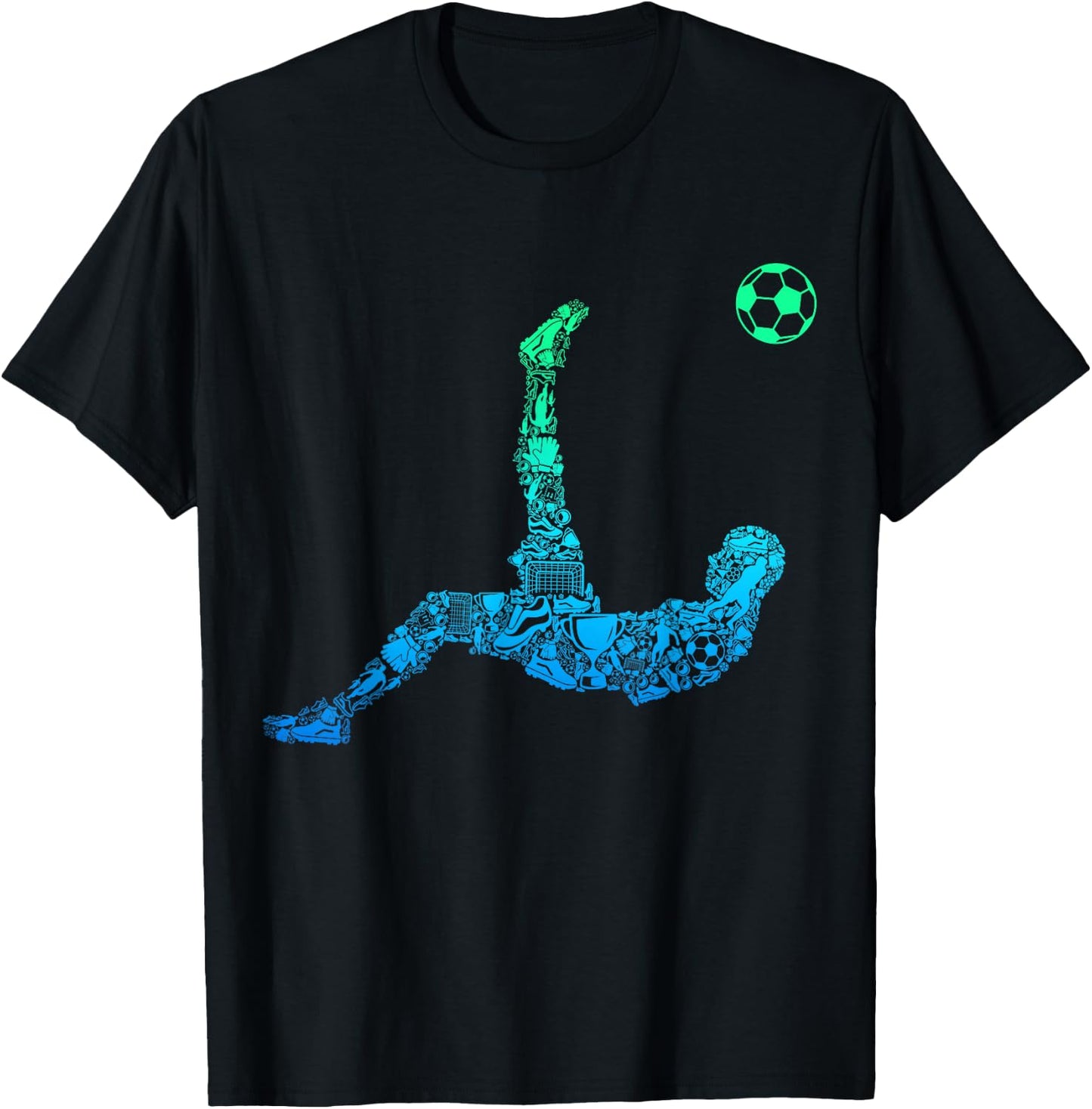 Soccer Players Men T-Shirt - T-Shirt | Black