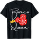 Fun Bunco shirts, Bunco Queen T-Shirt - T-Shirt | Black