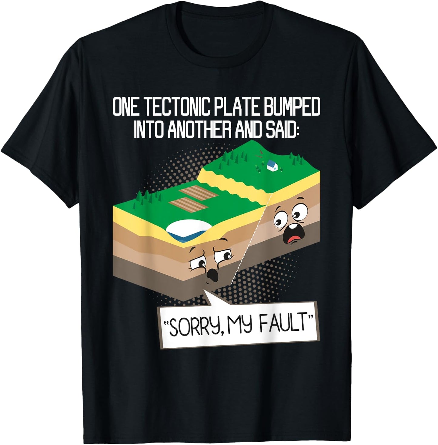 Tectonic Plate - Geology Earth Science Teacher Seismology T-Shirt - T-Shirt | Black