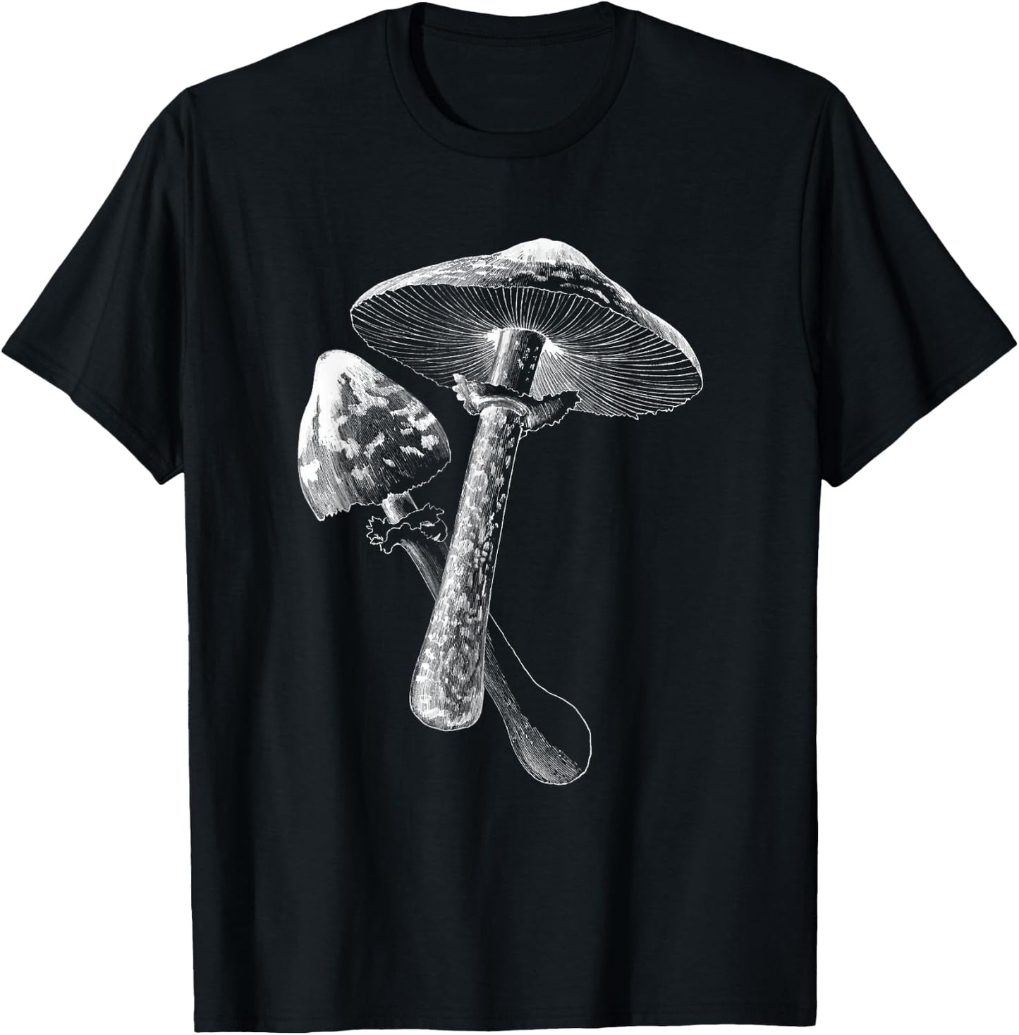 Mycology Mushrooms Mycologist Mushroom Spore Print T-Shirt - T-Shirt | Black