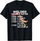 Welder Hourly Rate Funny Welding Machine Operator Novelty T-Shirt - T-Shirt | Black