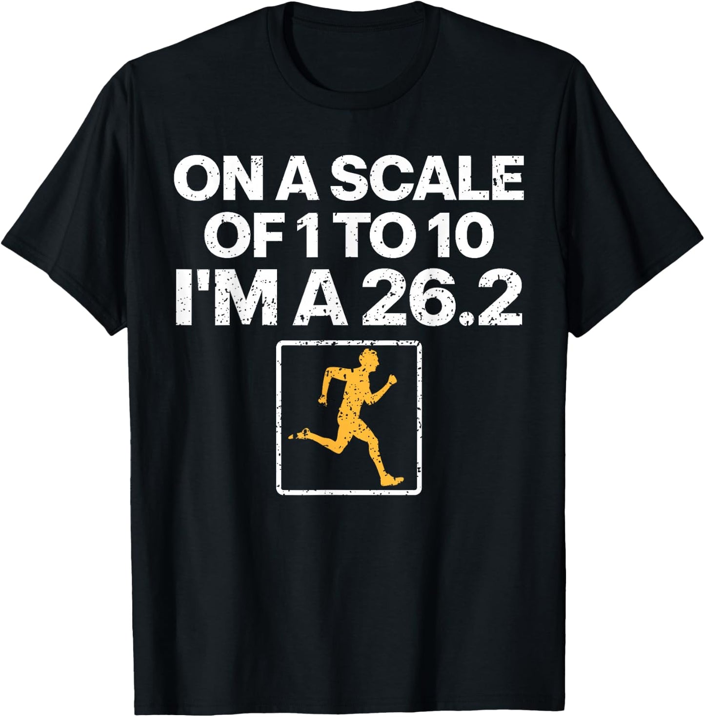 Funny Marathon Art Men Women Marathon Finisher 26.2 Running T-Shirt - T-Shirt | Black