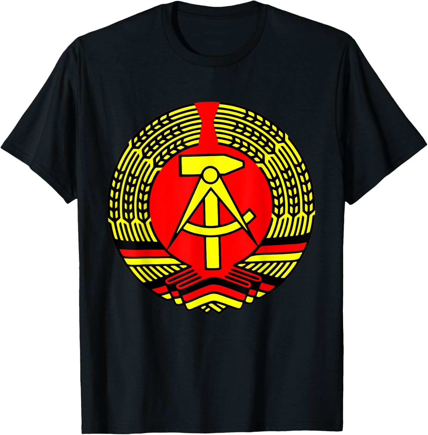 GDR East Germany Flag T-Shirt - T-Shirt | Black