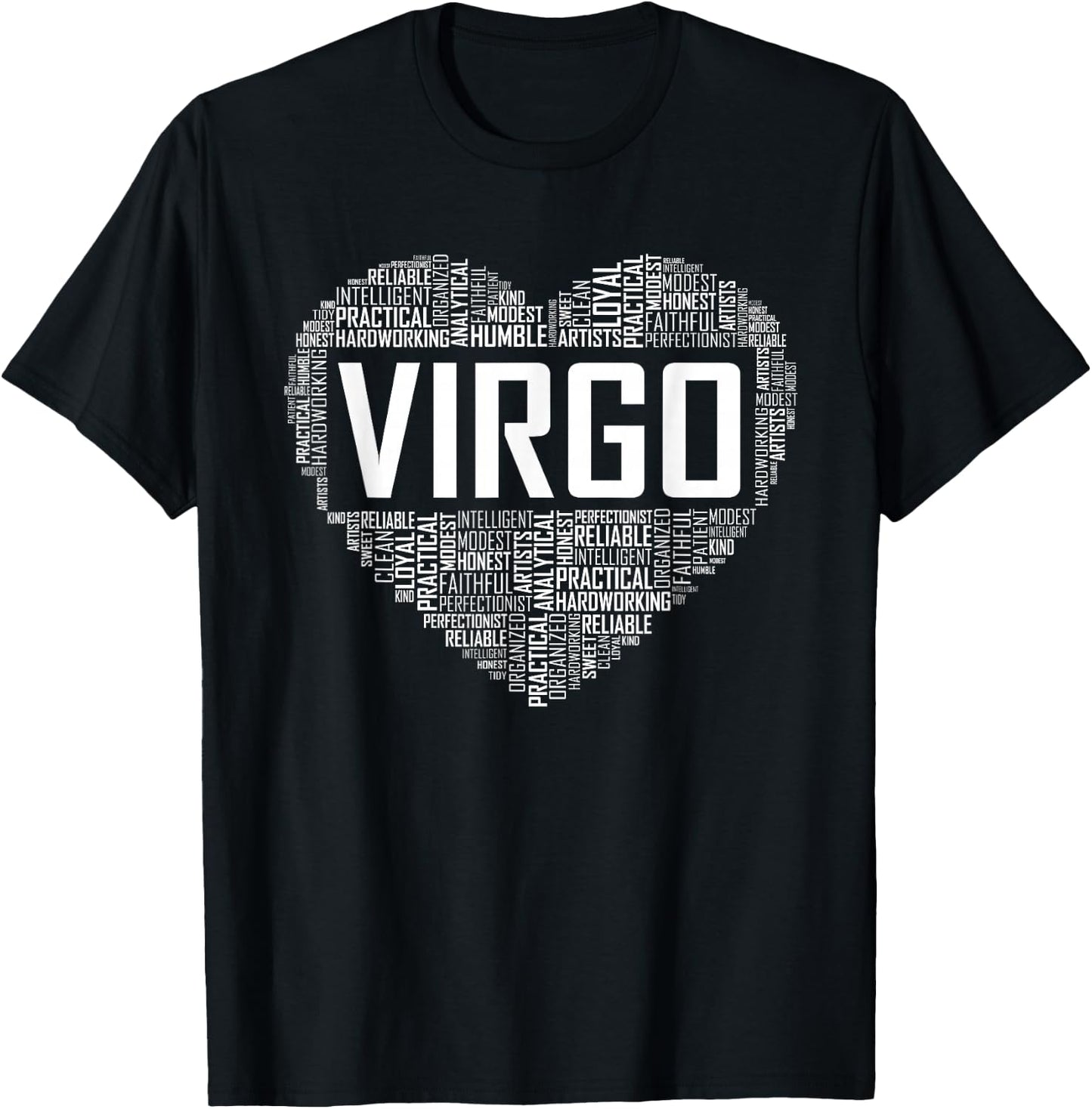 Virgo Zodiac Horoscope Astrology Sign T-Shirt - T-Shirt | Black