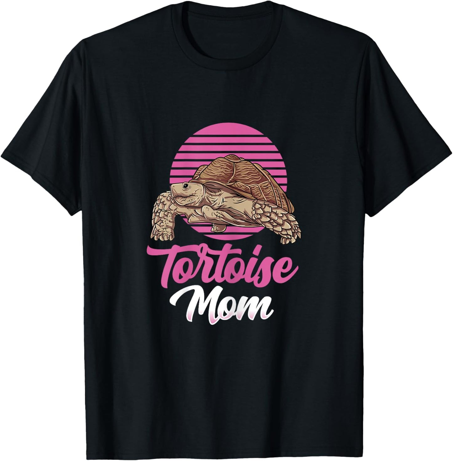 African Sulcata Tortoise Gift - Best Tortoise Mom T-Shirt - T-Shirt | Black