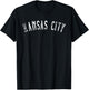 Vintage Kansas City Text Apparel KC T-Shirt - T-Shirt | Black