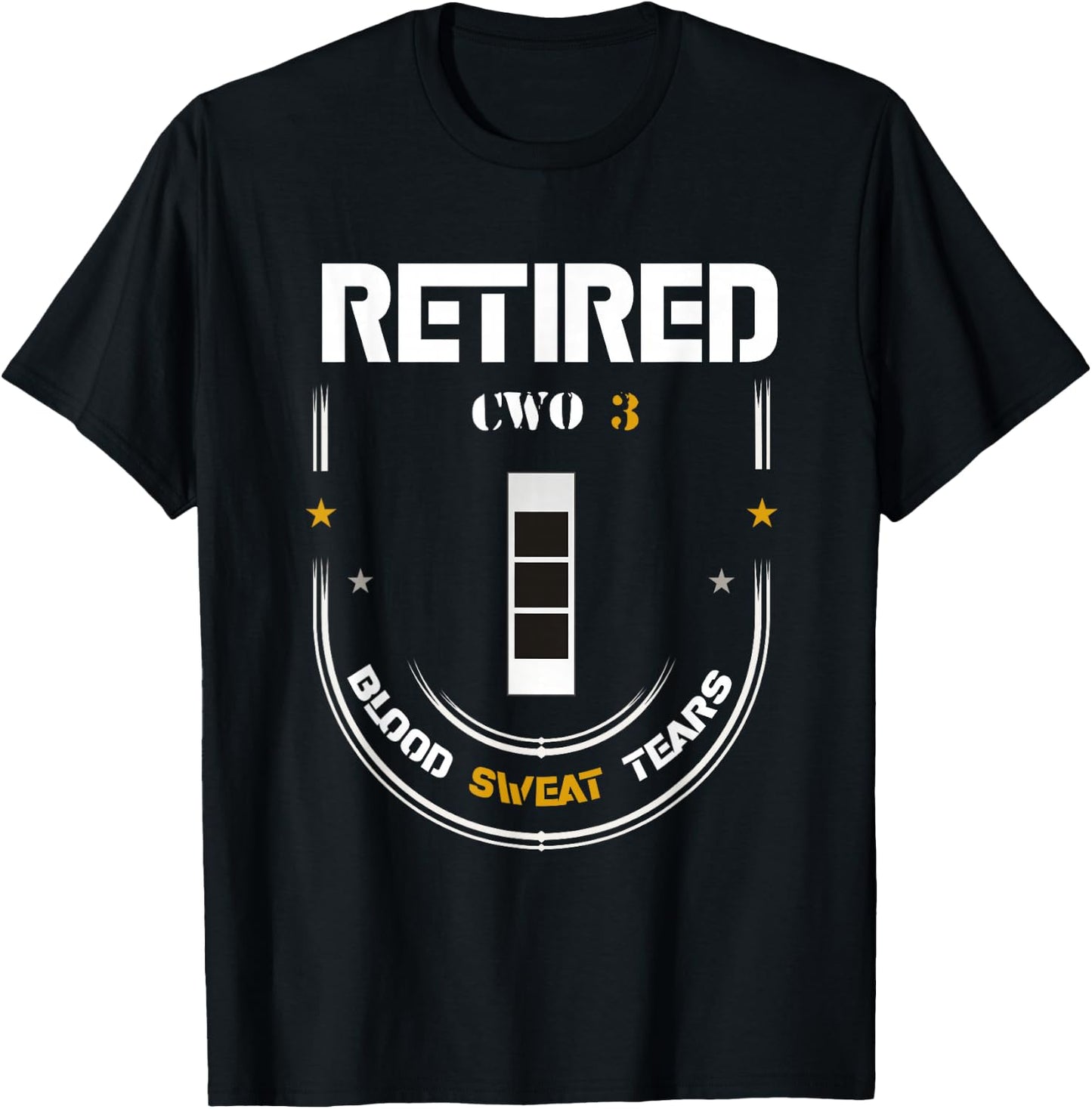 RETIRED 2022 Chief Warrant Officer 3 T-Shirt - T-Shirt | Black