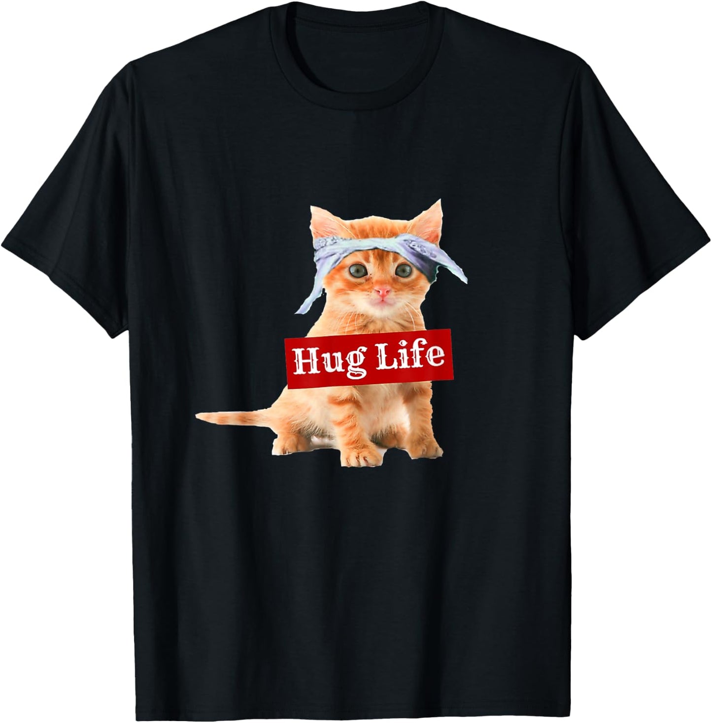 Hug life kitty cat thug gansta kitten kitteh funny Women T-Shirt - T-Shirt | Black