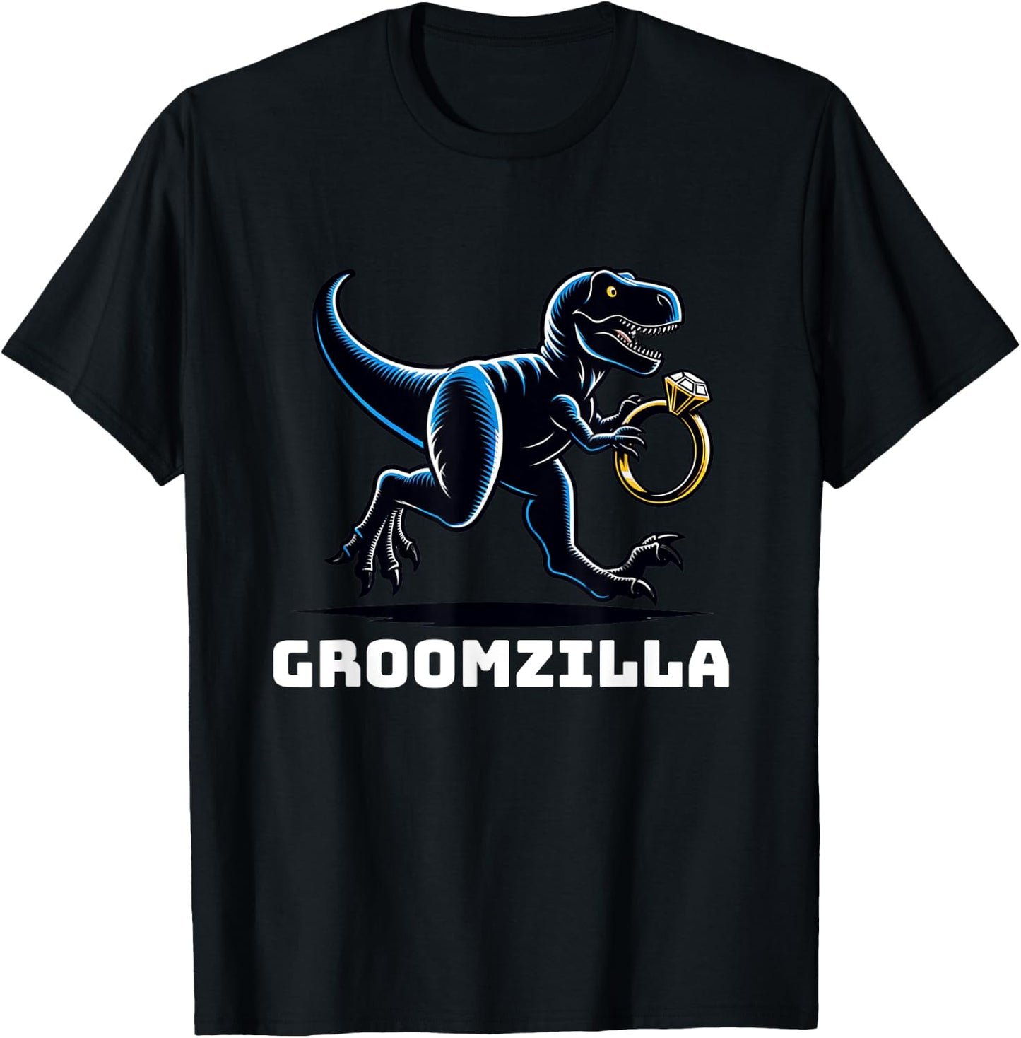 Groomzilla Funny Groom Wedding Husband T-Shirt - T-Shirt | Black