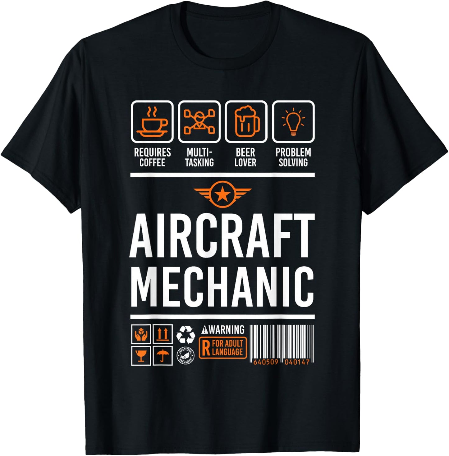 Aircraft Mechanic Shirt | Cute Aircraft Work Wear Gift T-Shirt - T-Shirt | Black