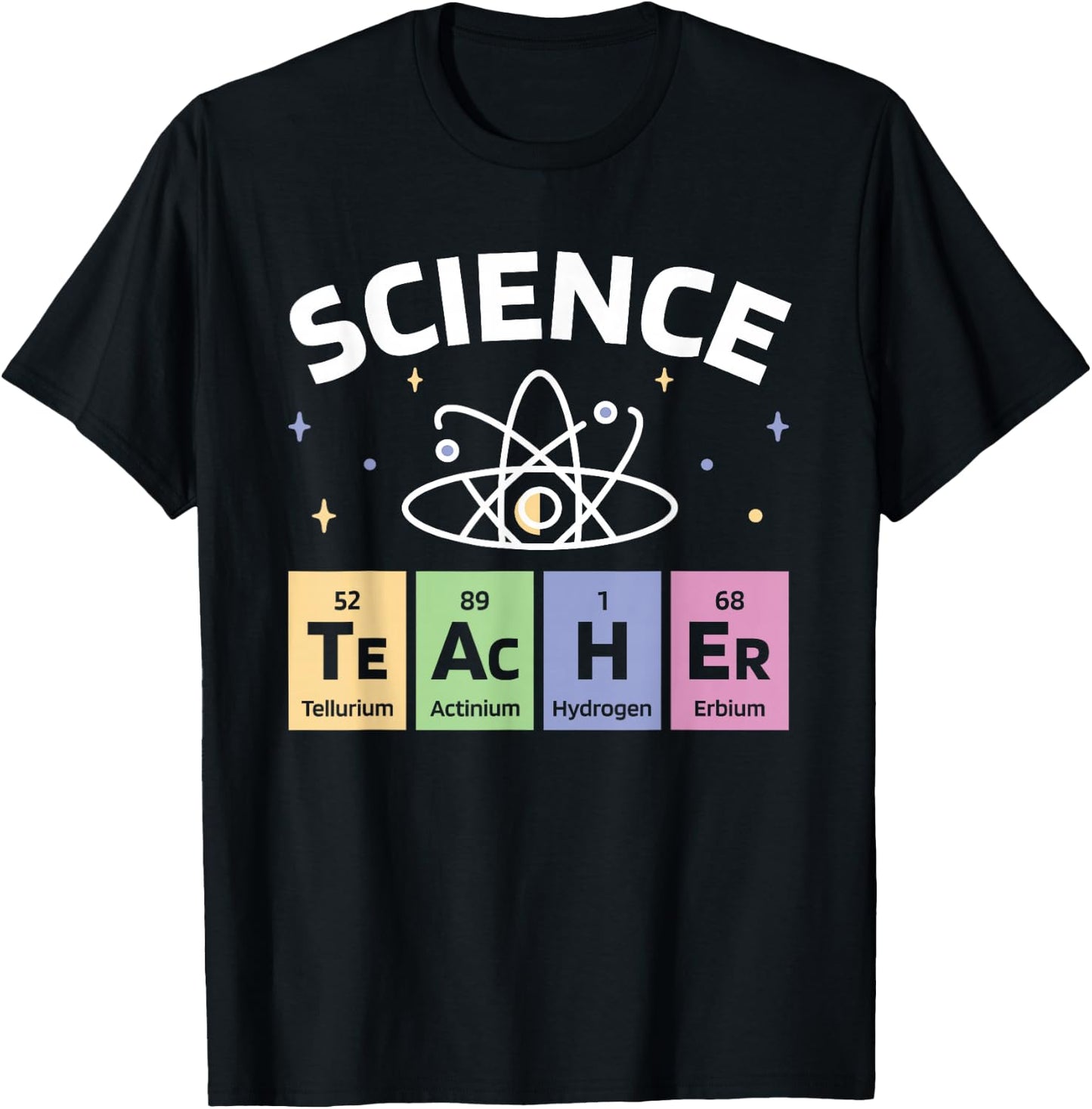 Periodic Table Science Teacher, Chemical Element Symbol T-Shirt - T-Shirt | Black