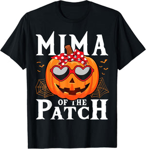 Pumpkin Mima Of The Patch Family Halloween Costume T-Shirt - T-Shirt | Black