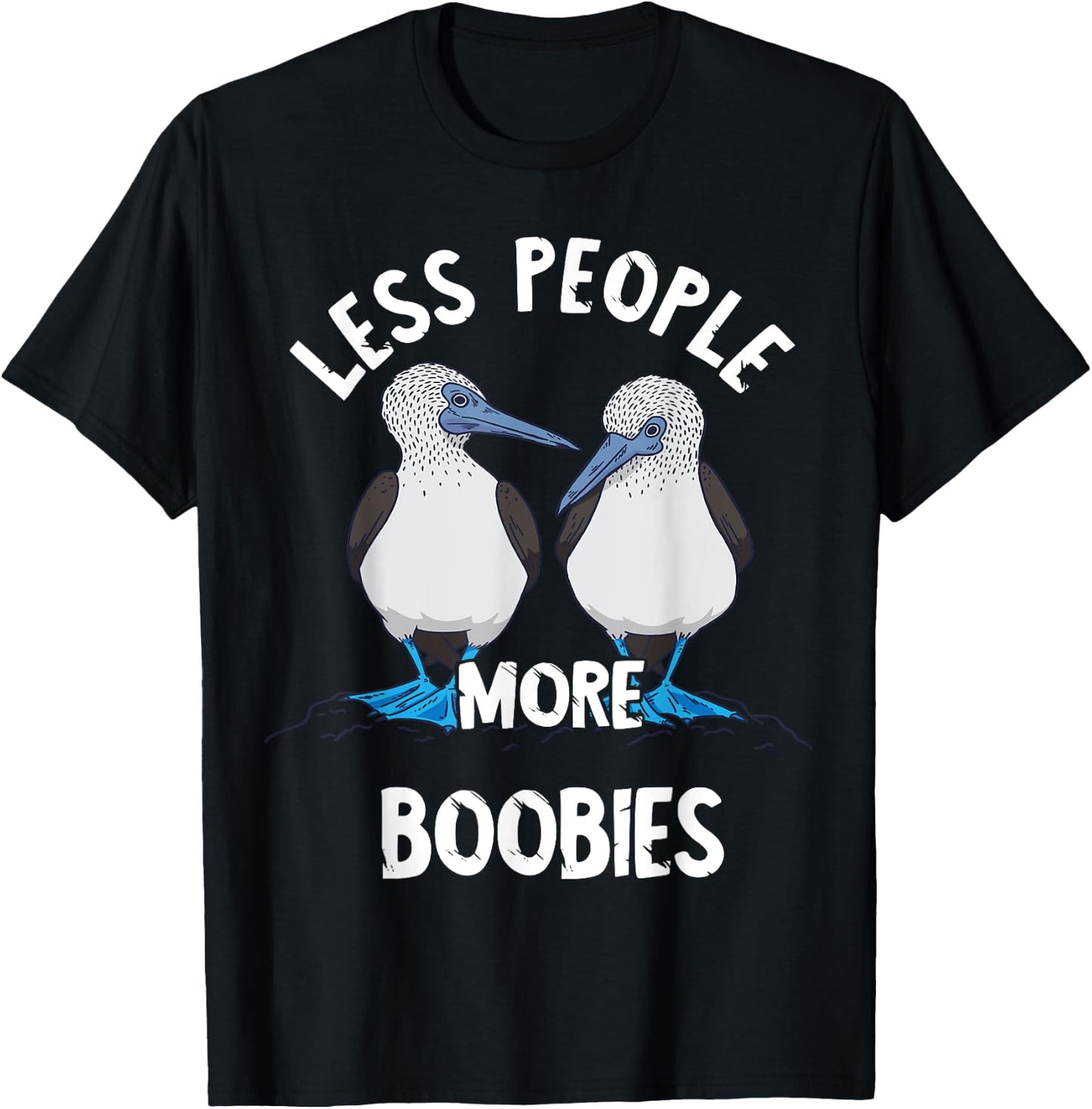 Blue-footed boobies blue-footed bird boobies sea bird lovers T-Shirt - T-Shirt | Black