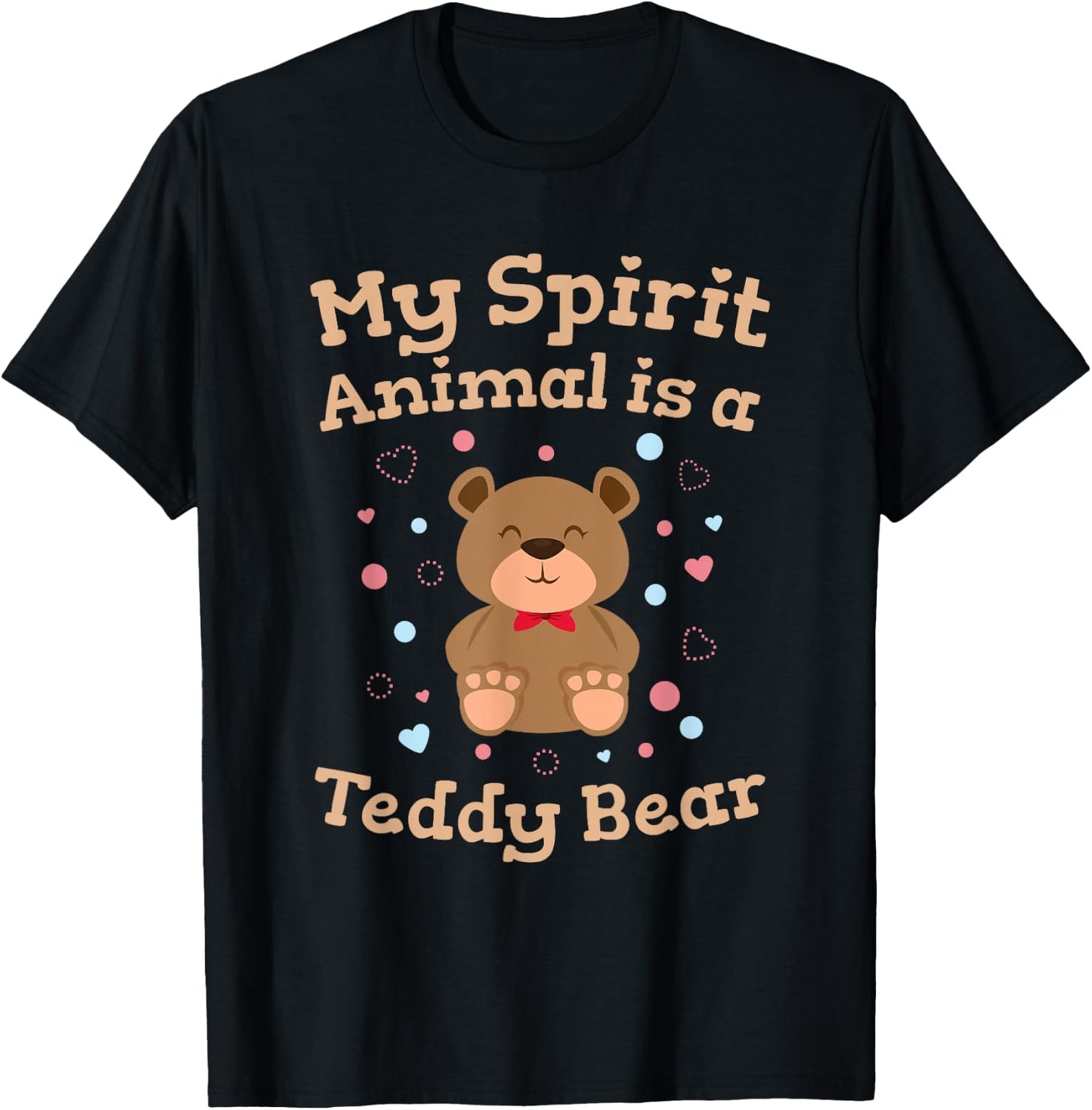 Teddy Bear Women Girls Cute Stuffed Toy T-Shirt - T-Shirt | Black