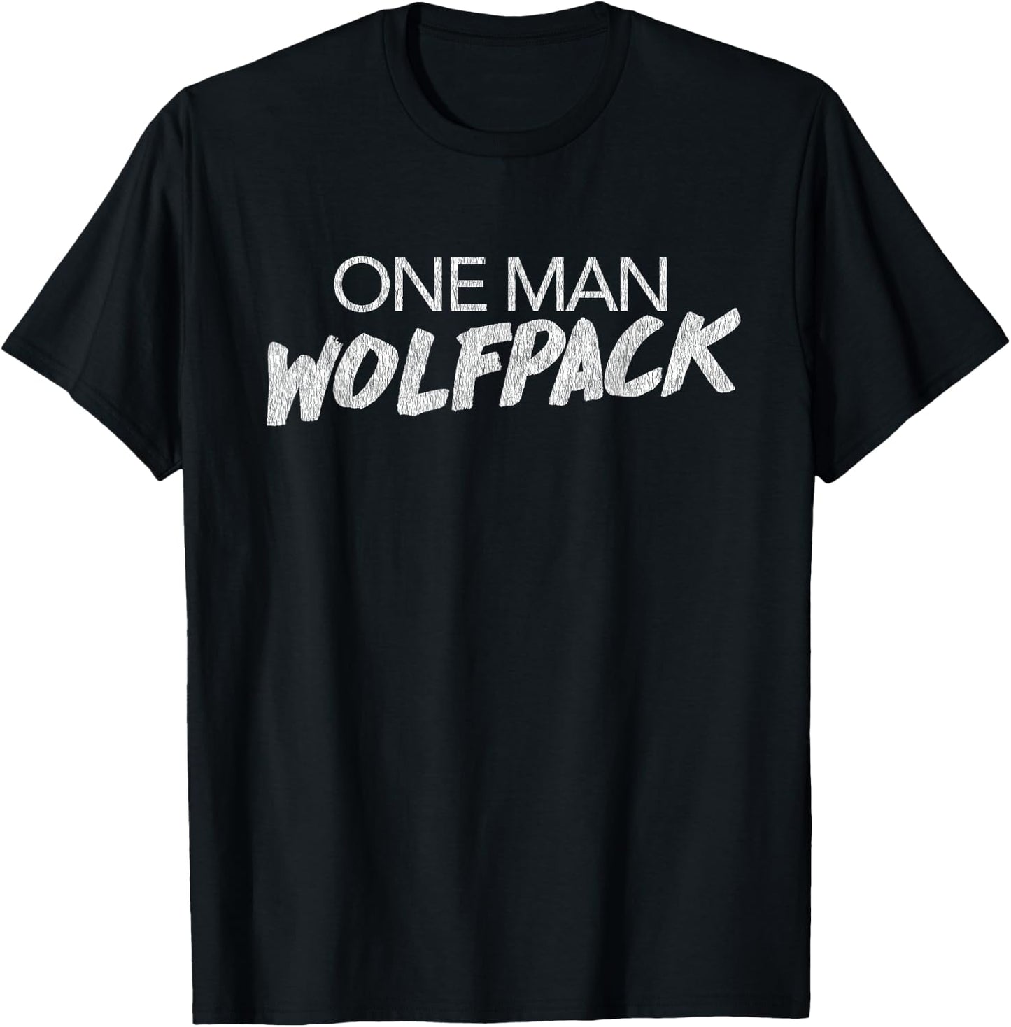 One Man Wolfpack T-Shirt - T-Shirt | Black