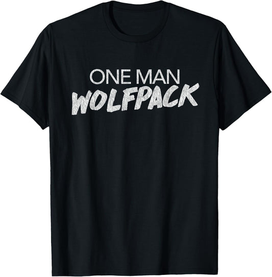 One Man Wolfpack T-Shirt - T-Shirt | Black