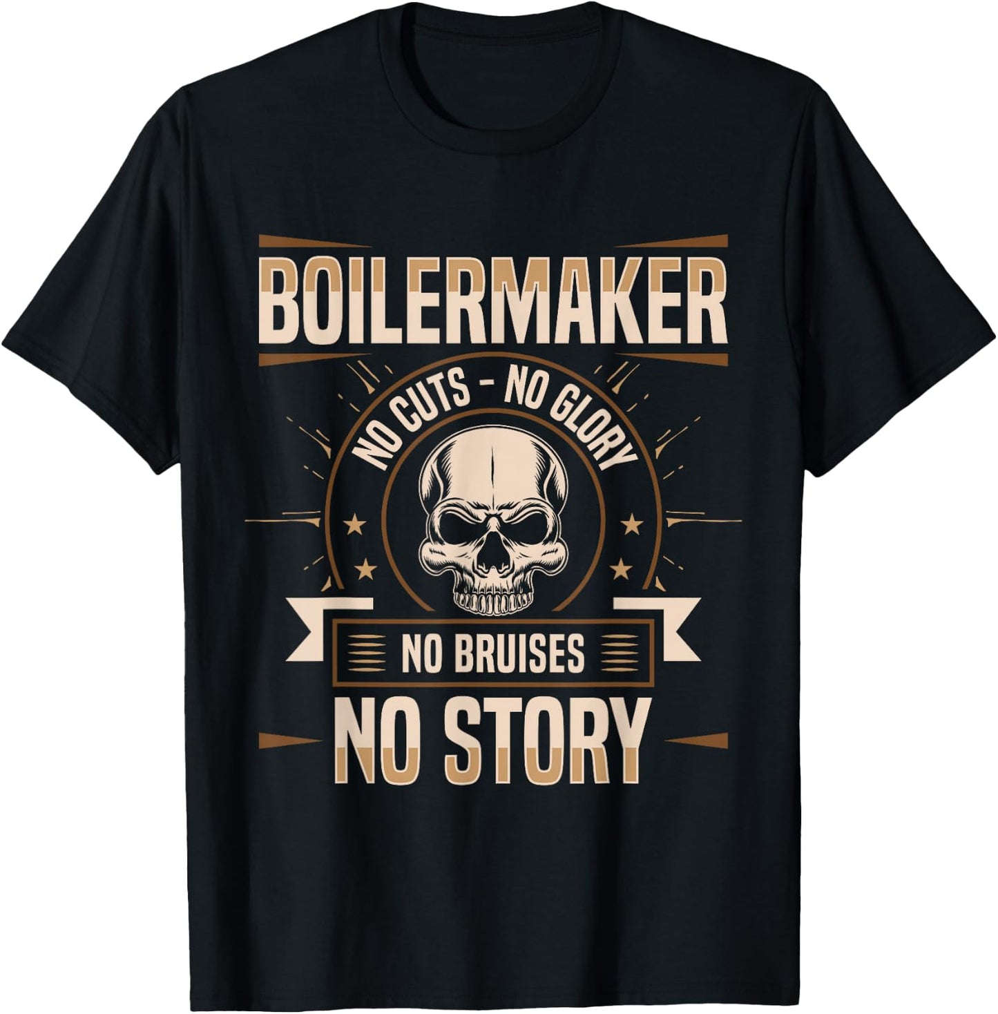 Boilermaker Skull Union Apparel T-Shirt - T-Shirt | Black