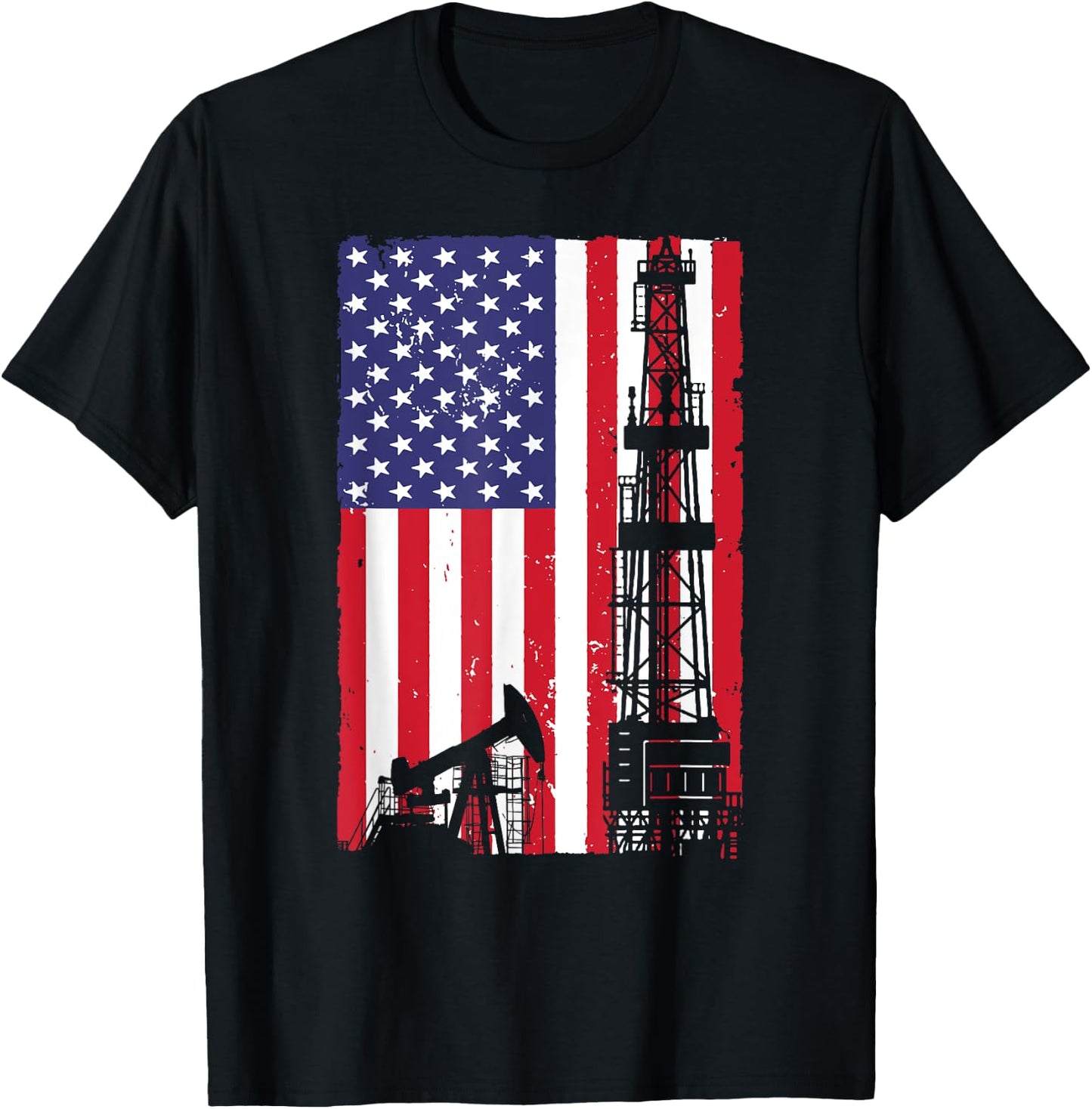 Cool Oil Field Art Women Oilfield Drilling Lovers T-Shirt - T-Shirt | Black