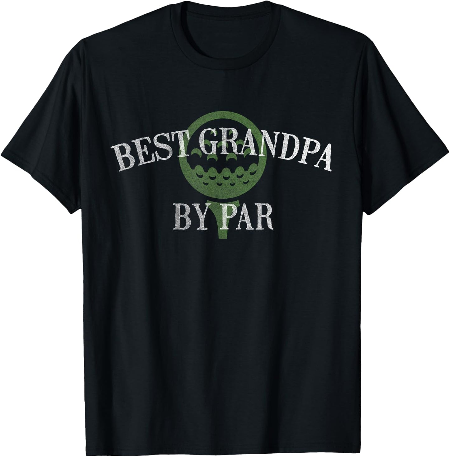 Best Grandpa by Par Golf Father's Day Gift Grandad Golfer T-Shirt - T-Shirt | Black