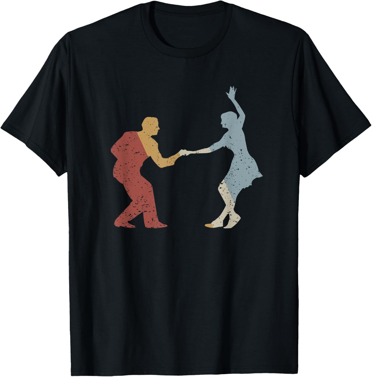 Swing Retro Style Vintage T-Shirt - T-Shirt | Black