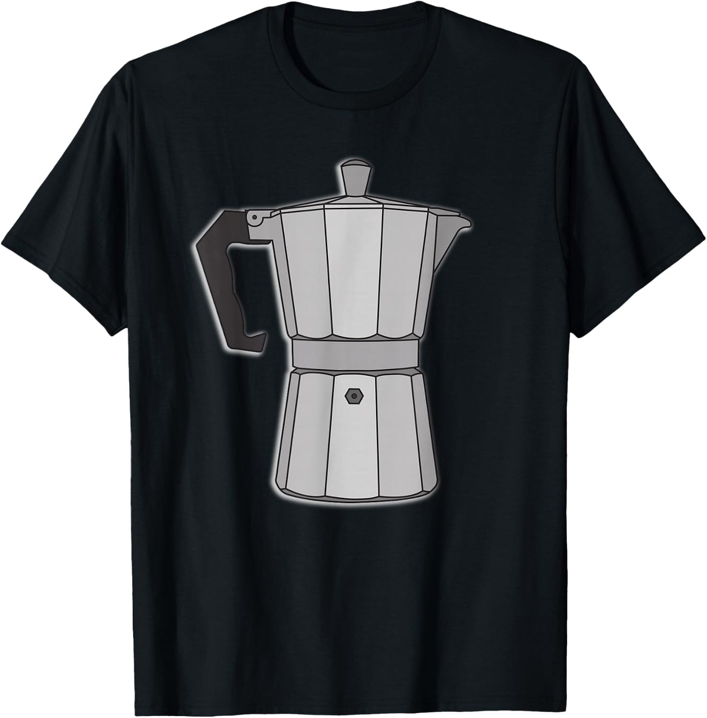 Retro Vintage Old School Espresso Coffee Maker Pot T-Shirt - T-Shirt | Black