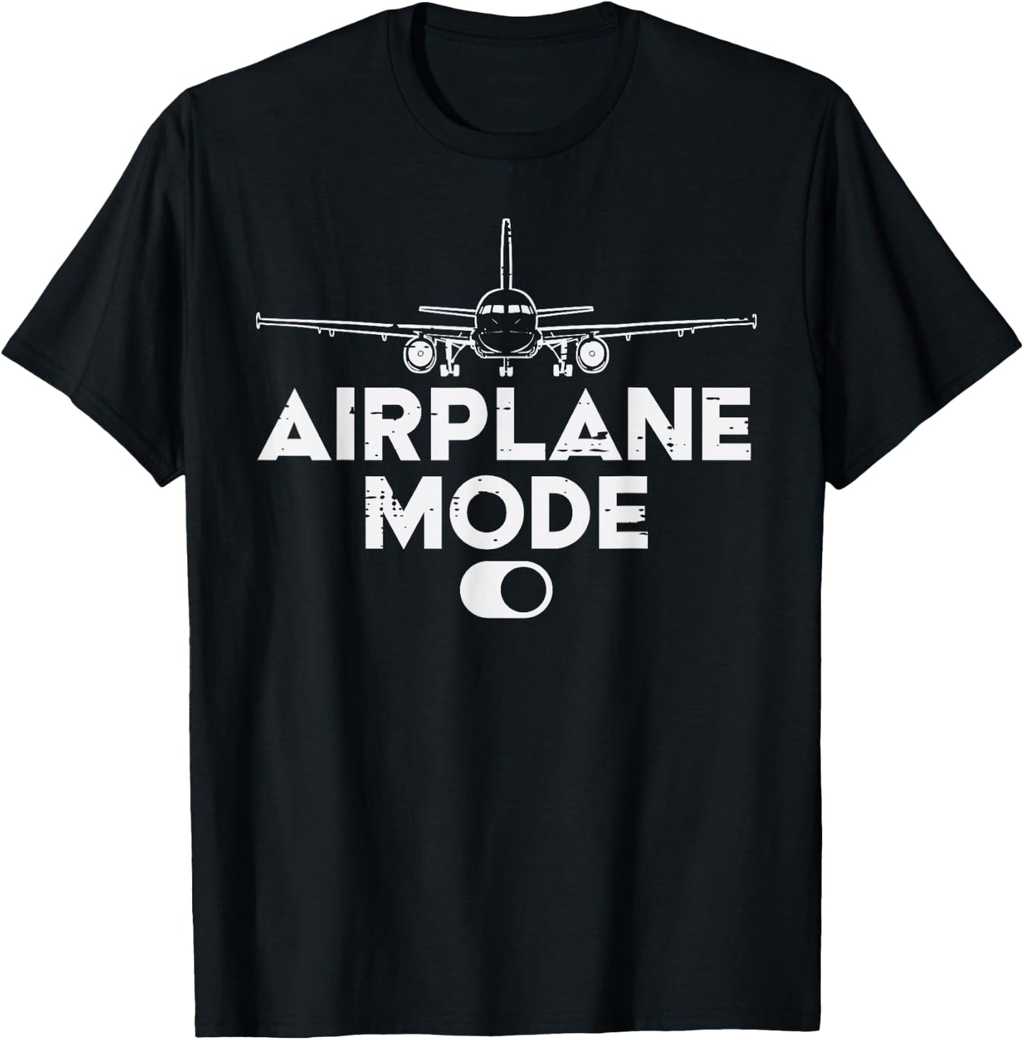 Pilot Airplane Mode On Funny Aviation Aviator Men Women Kids T-Shirt - T-Shirt | Black
