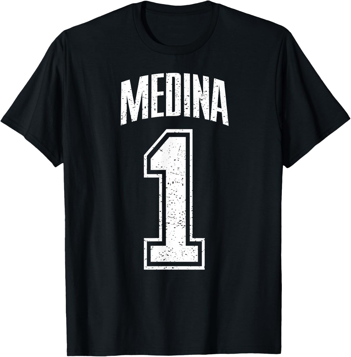 Medina Supporter Number 1 Biggest Fan T-Shirt - T-Shirt | Black